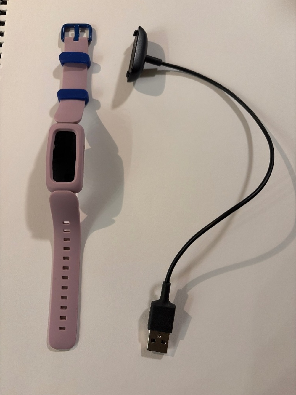 Fitbit Ace 3 with USB charging cord